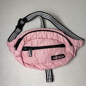 Adidas Fanny Pack Womens OS Pink Good Puffer Style Belt Bag